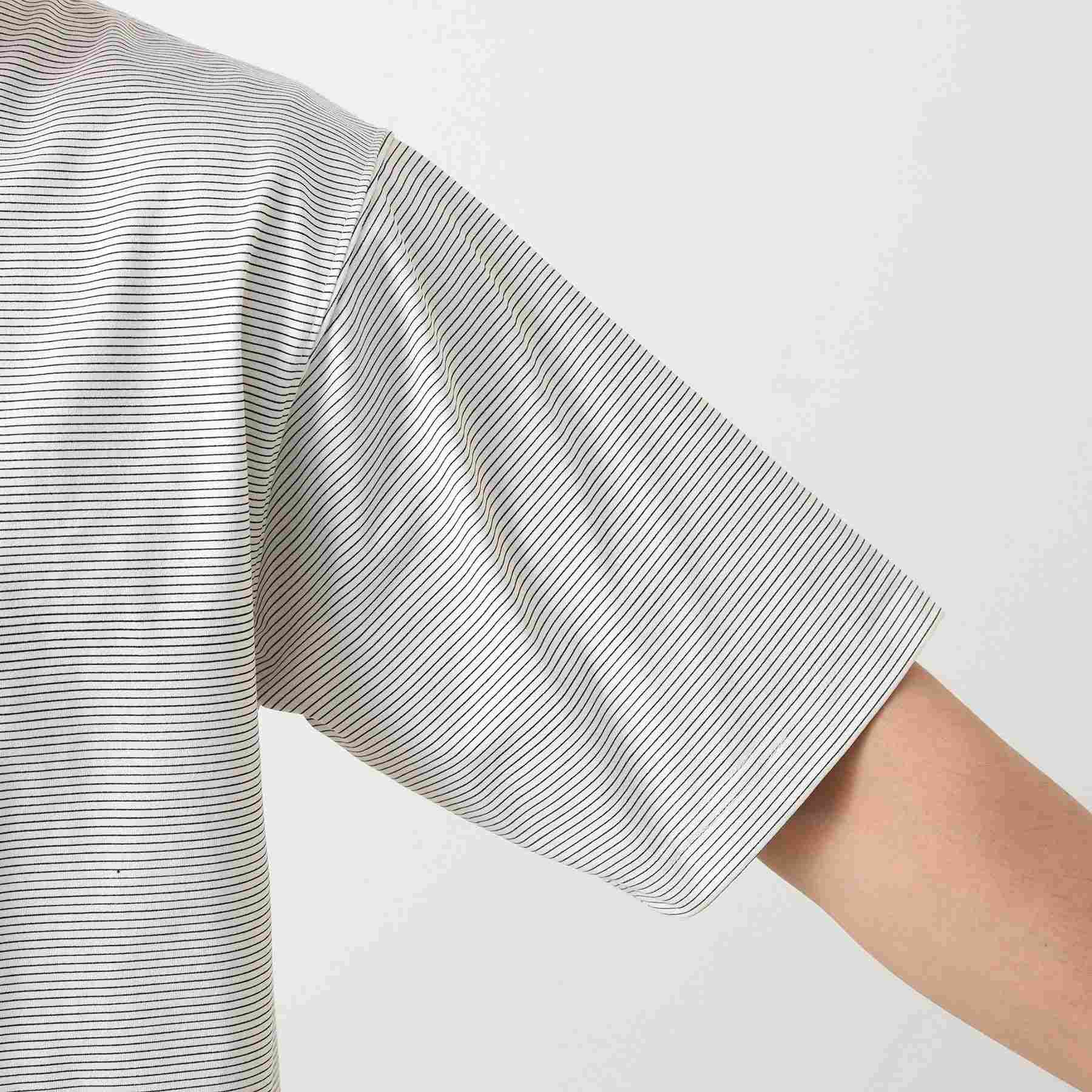 ザ ショップ ティーケー(メンズ) THE SHOP TK(Men) パーフェクテックボーダー半袖Tシャツ 【接触冷感／吸水速乾／UVカット／洗濯機OK】 （オフホワイト(303)） オフホワイト(303)