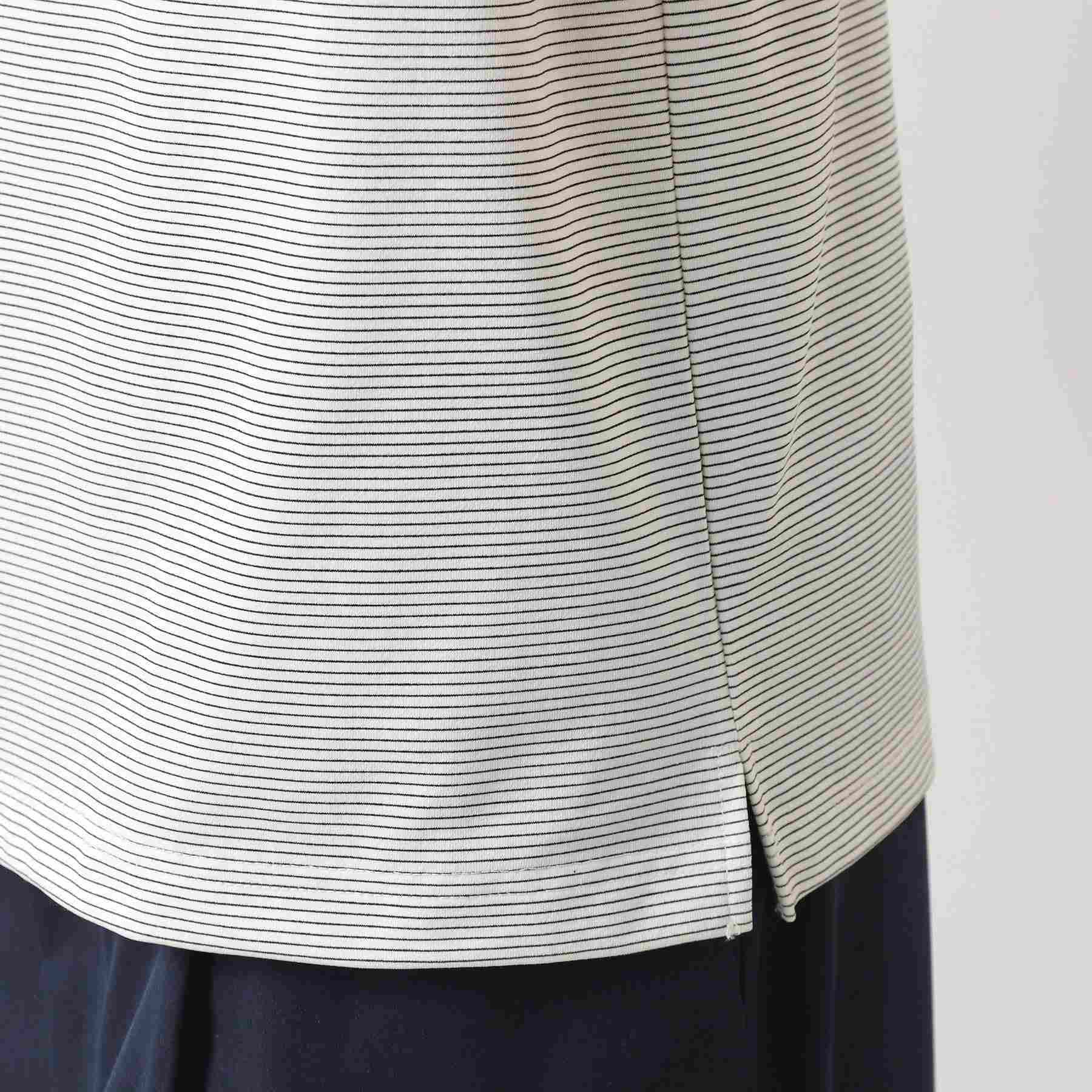 ザ ショップ ティーケー(メンズ) THE SHOP TK(Men) パーフェクテックボーダー半袖Tシャツ 【接触冷感／吸水速乾／UVカット／洗濯機OK】 （オフホワイト(303)） オフホワイト(303)