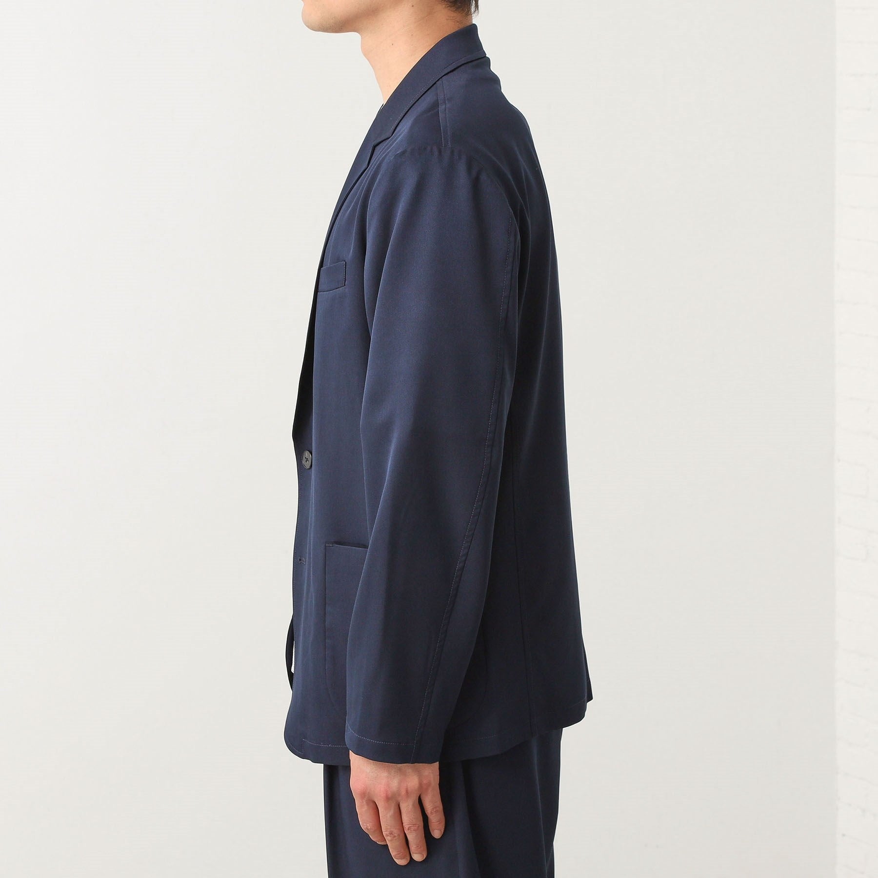 ザ ショップ ティーケー(メンズ) THE SHOP TK(Men) クールファイバーリラックスジャケット 【セットアップ可／接触冷感／UVカット／イージーケア／洗濯機OK】 （ネイビー(094)） ネイビー(094)