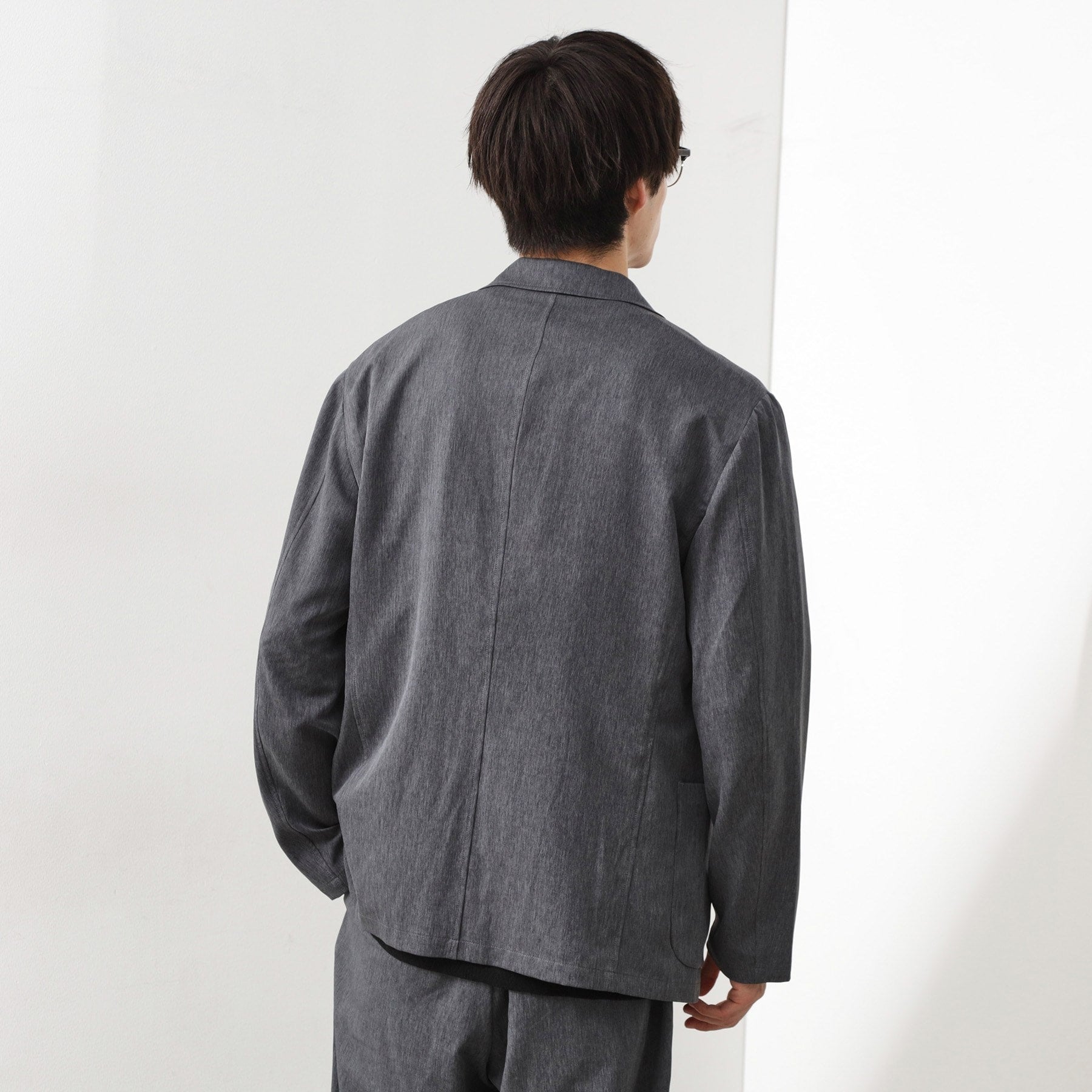 ザ ショップ ティーケー(メンズ) THE SHOP TK(Men) クールファイバーリラックスジャケット 【セットアップ可／接触冷感／UVカット／イージーケア／洗濯機OK】 （ネイビー(094)） ネイビー(094)