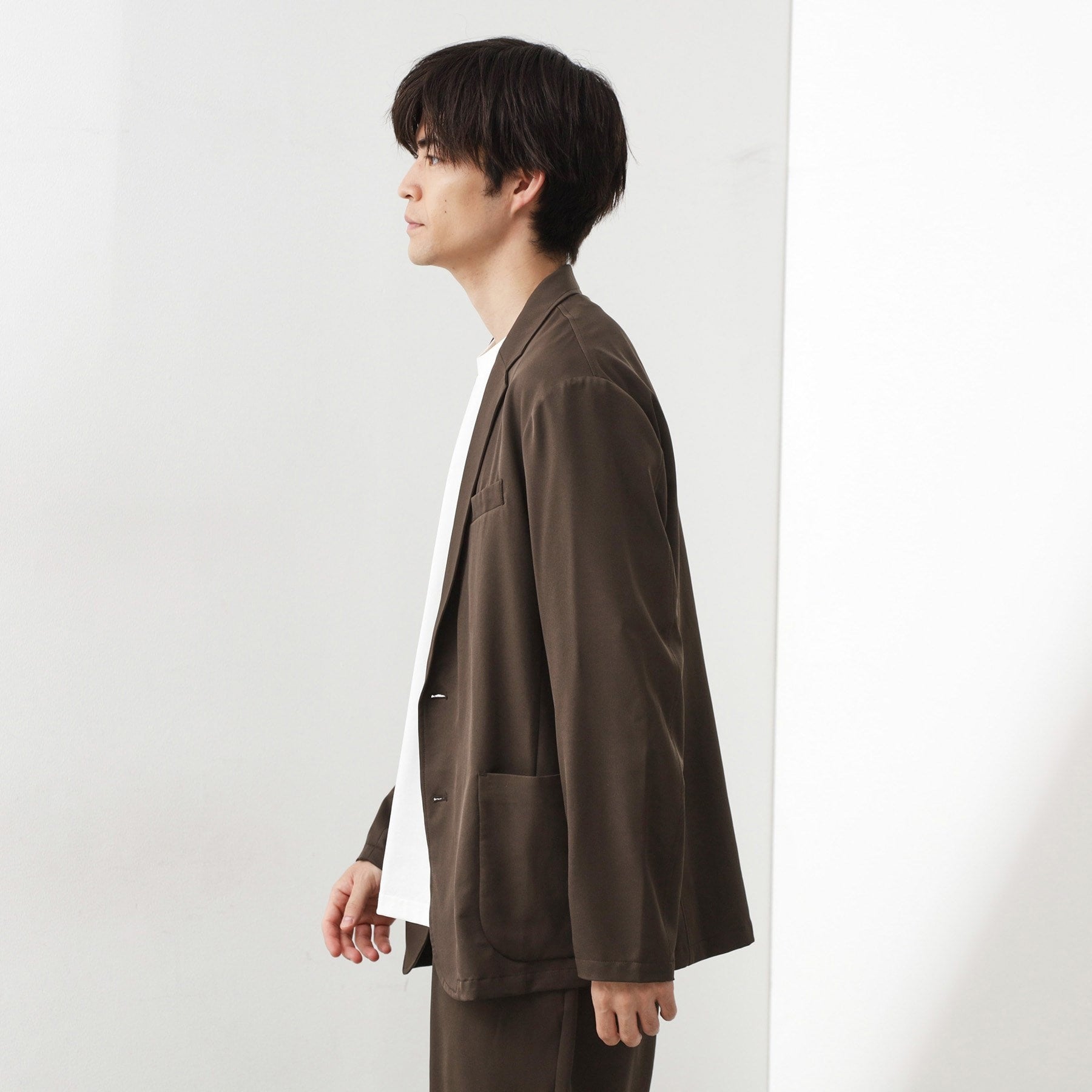 ザ ショップ ティーケー(メンズ) THE SHOP TK(Men) クールファイバーリラックスジャケット 【セットアップ可／接触冷感／UVカット／イージーケア／洗濯機OK】 （ネイビー(094)） ネイビー(094)