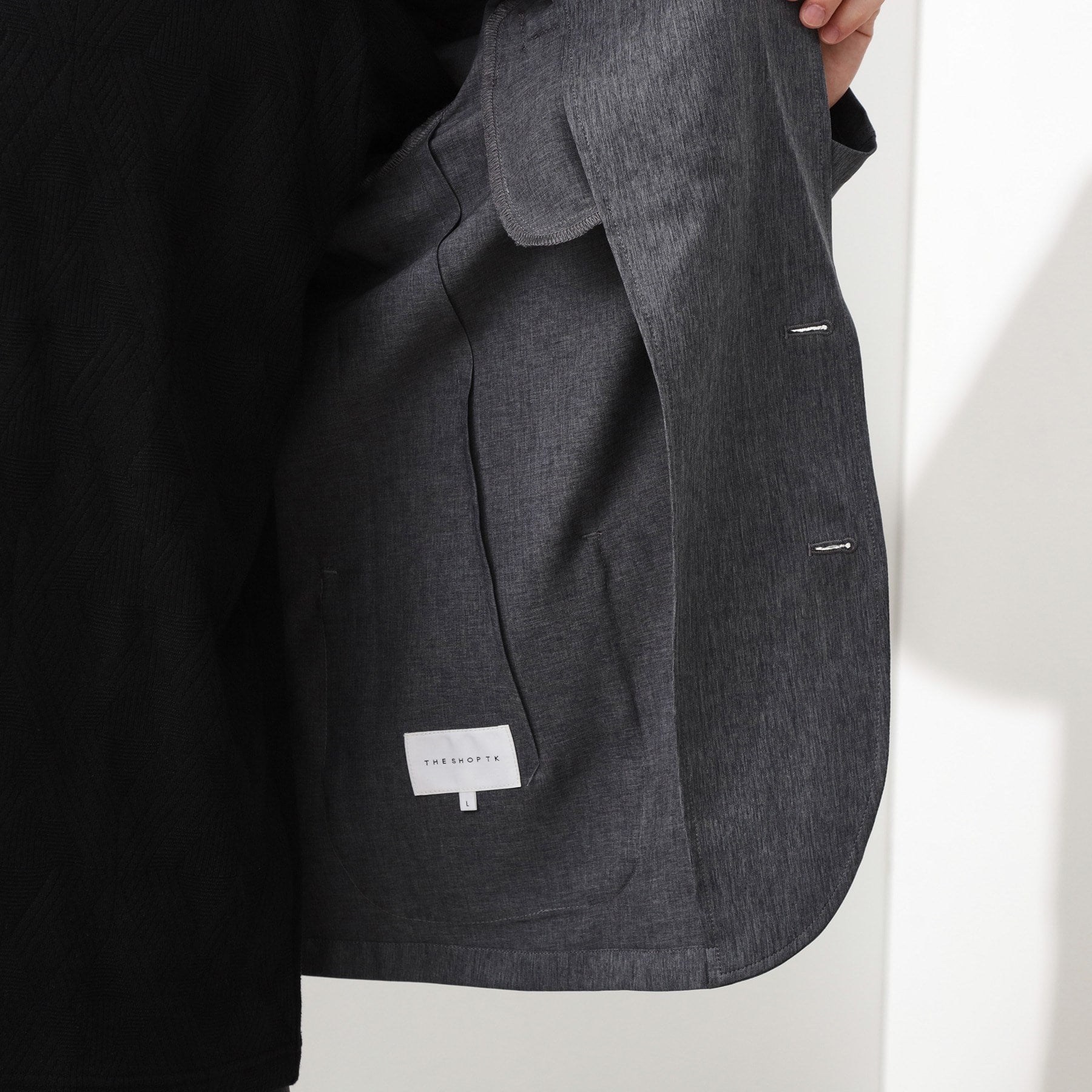 ザ ショップ ティーケー(メンズ) THE SHOP TK(Men) クールファイバーリラックスジャケット 【セットアップ可／接触冷感／UVカット／イージーケア／洗濯機OK】 （ネイビー(094)） ネイビー(094)
