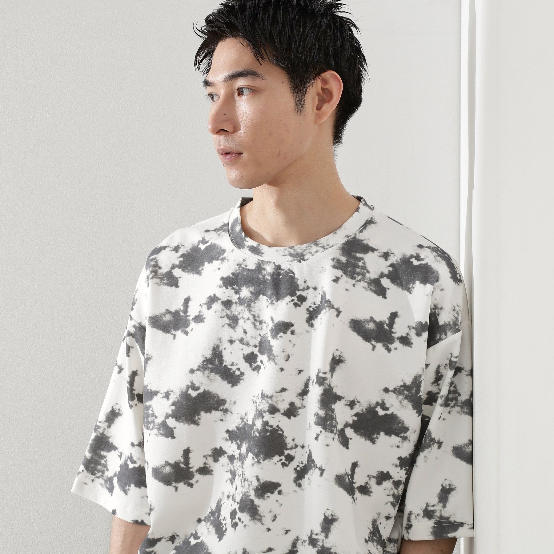 ザ ショップ ティーケー(メンズ) THE SHOP TK(Men) タイダイクールポンチビッグTシャツ （オフホワイト(603)） オフホワイト(603)