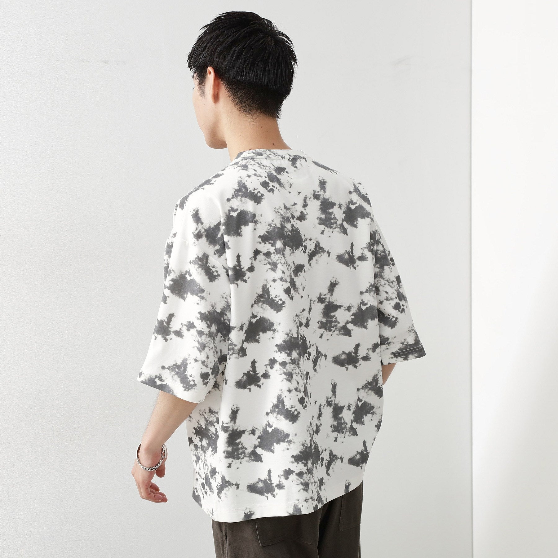 ザ ショップ ティーケー(メンズ) THE SHOP TK(Men) タイダイクールポンチビッグTシャツ （オフホワイト(603)） オフホワイト(603)