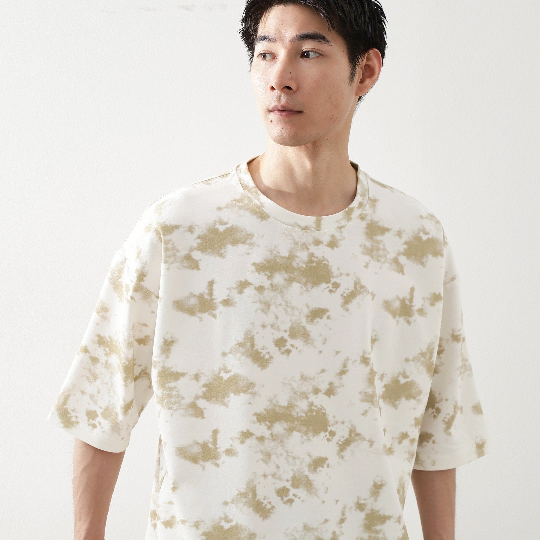 ザ ショップ ティーケー(メンズ) THE SHOP TK(Men) タイダイクールポンチビッグTシャツ （オフホワイト(603)） オフホワイト(603)