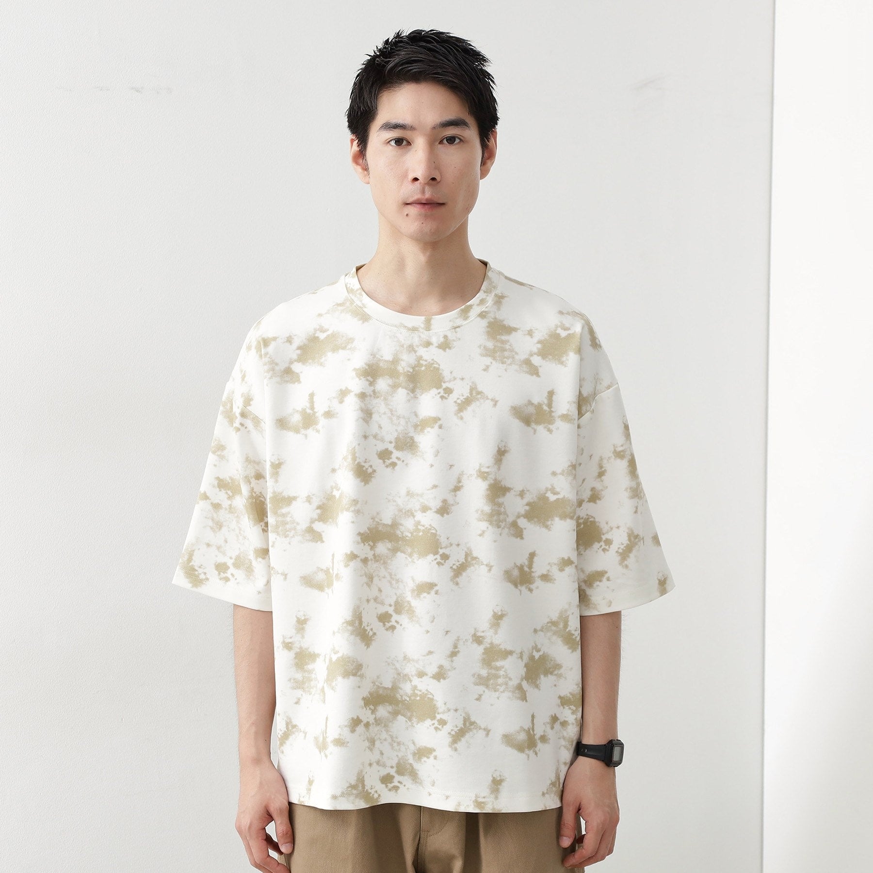 ザ ショップ ティーケー(メンズ) THE SHOP TK(Men) タイダイクールポンチビッグTシャツ （オフホワイト(603)） オフホワイト(603)