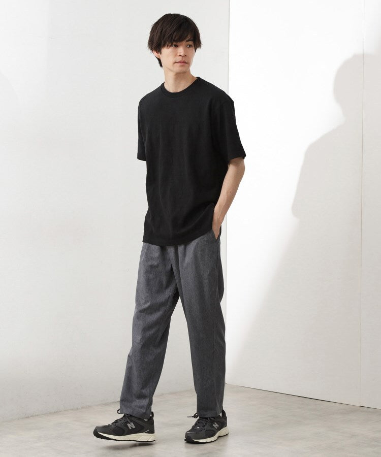 ザ ショップ ティーケー(メンズ) THE SHOP TK(Men) リサイクルパターンジャカード半袖Tシャツ （ブラック(019)） ブラック(019)