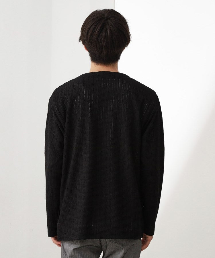 ザ ショップ ティーケー(メンズ) THE SHOP TK(Men) ジャカードアンサンブルカーディガン【半袖Tシャツ＋カーディガン セットアイテム】 （ライトグレー(011)） ライトグレー(011)