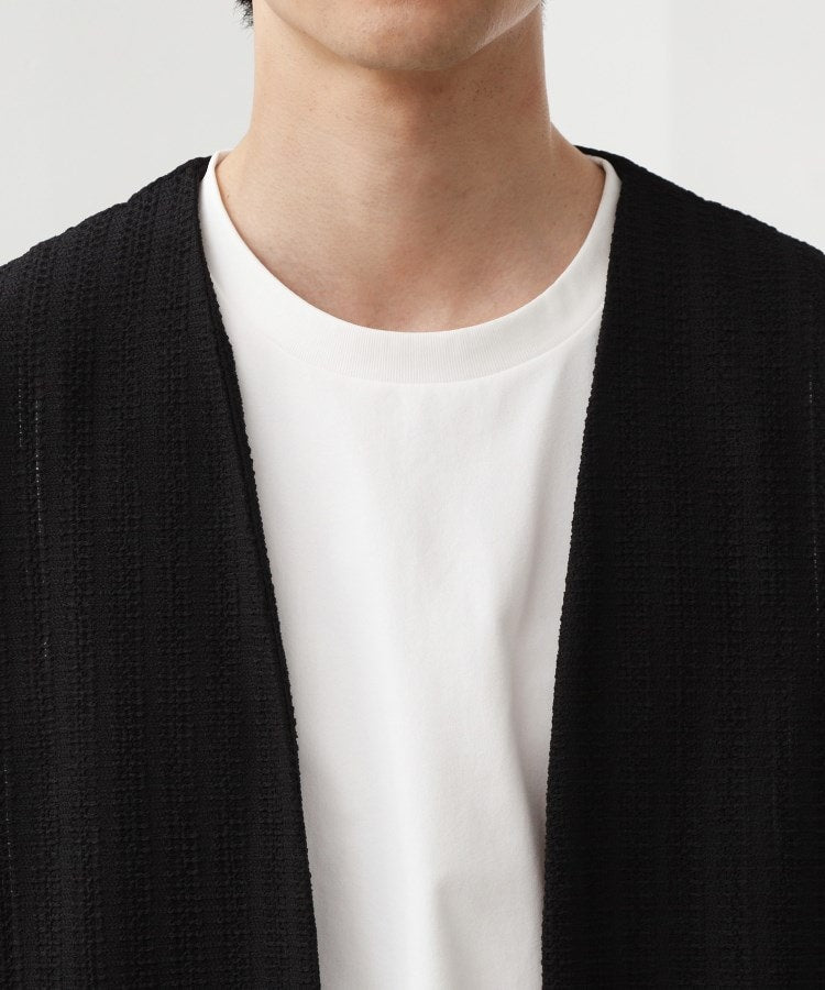 ザ ショップ ティーケー(メンズ) THE SHOP TK(Men) ジャカードアンサンブルカーディガン【半袖Tシャツ＋カーディガン セットアイテム】 （ライトグレー(011)） ライトグレー(011)