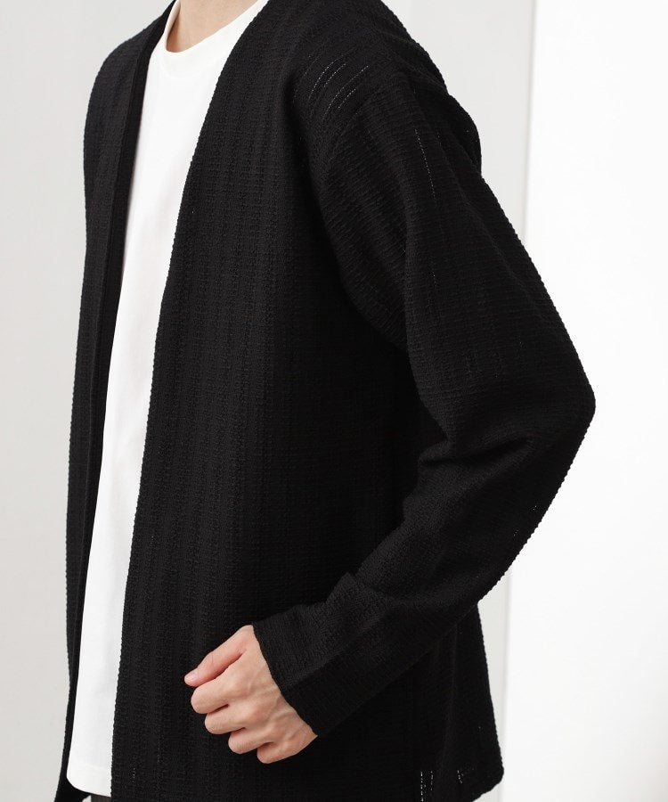 ザ ショップ ティーケー(メンズ) THE SHOP TK(Men) ジャカードアンサンブルカーディガン【半袖Tシャツ＋カーディガン セットアイテム】 （ライトグレー(011)） ライトグレー(011)