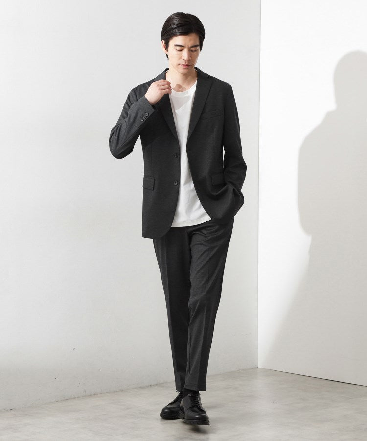 ザ ショップ ティーケー(メンズ) THE SHOP TK(Men) ライトTRジャージジャケット【セットアップ可】 （チャコールグレー(214)） チャコールグレー(214)