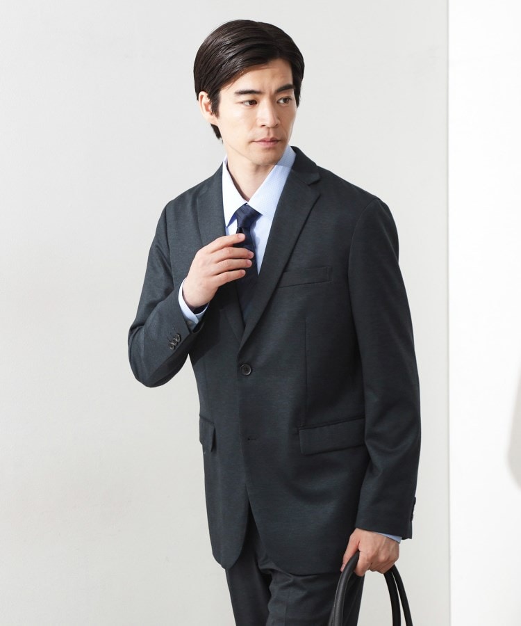 ザ ショップ ティーケー(メンズ) THE SHOP TK(Men) ライトTRジャージジャケット【セットアップ可】 （チャコールグレー(214)） チャコールグレー(214)
