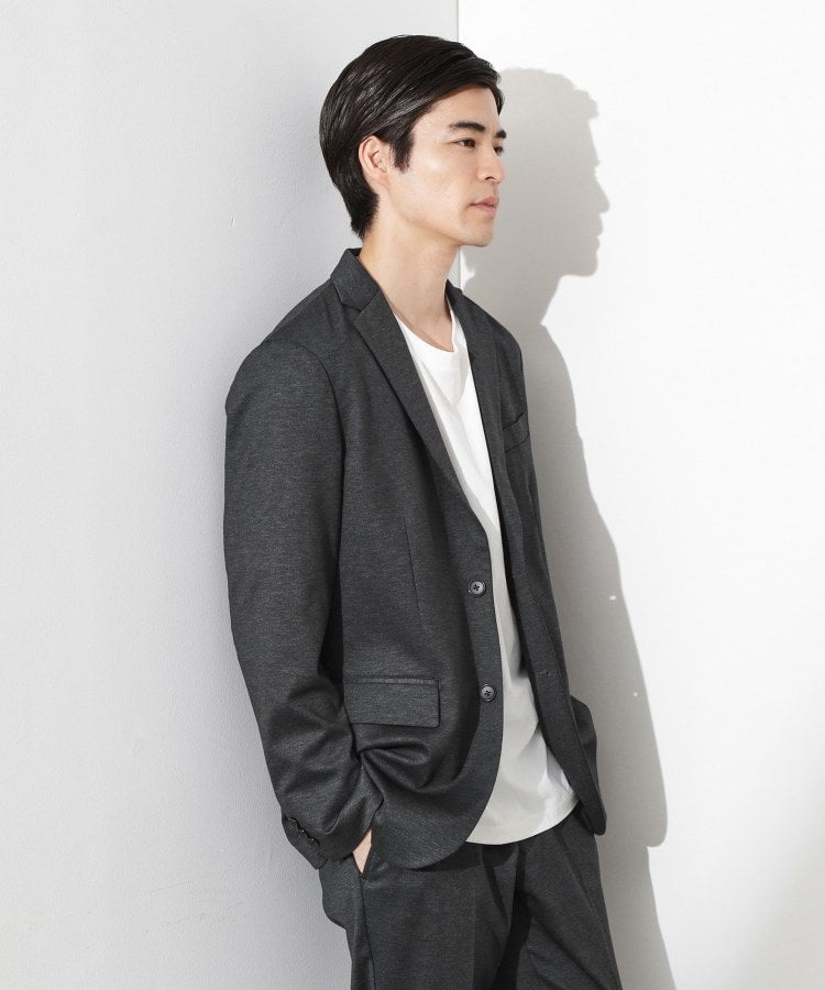ザ ショップ ティーケー(メンズ) THE SHOP TK(Men) ライトTRジャージジャケット【セットアップ可】 （チャコールグレー(014)） チャコールグレー(014)