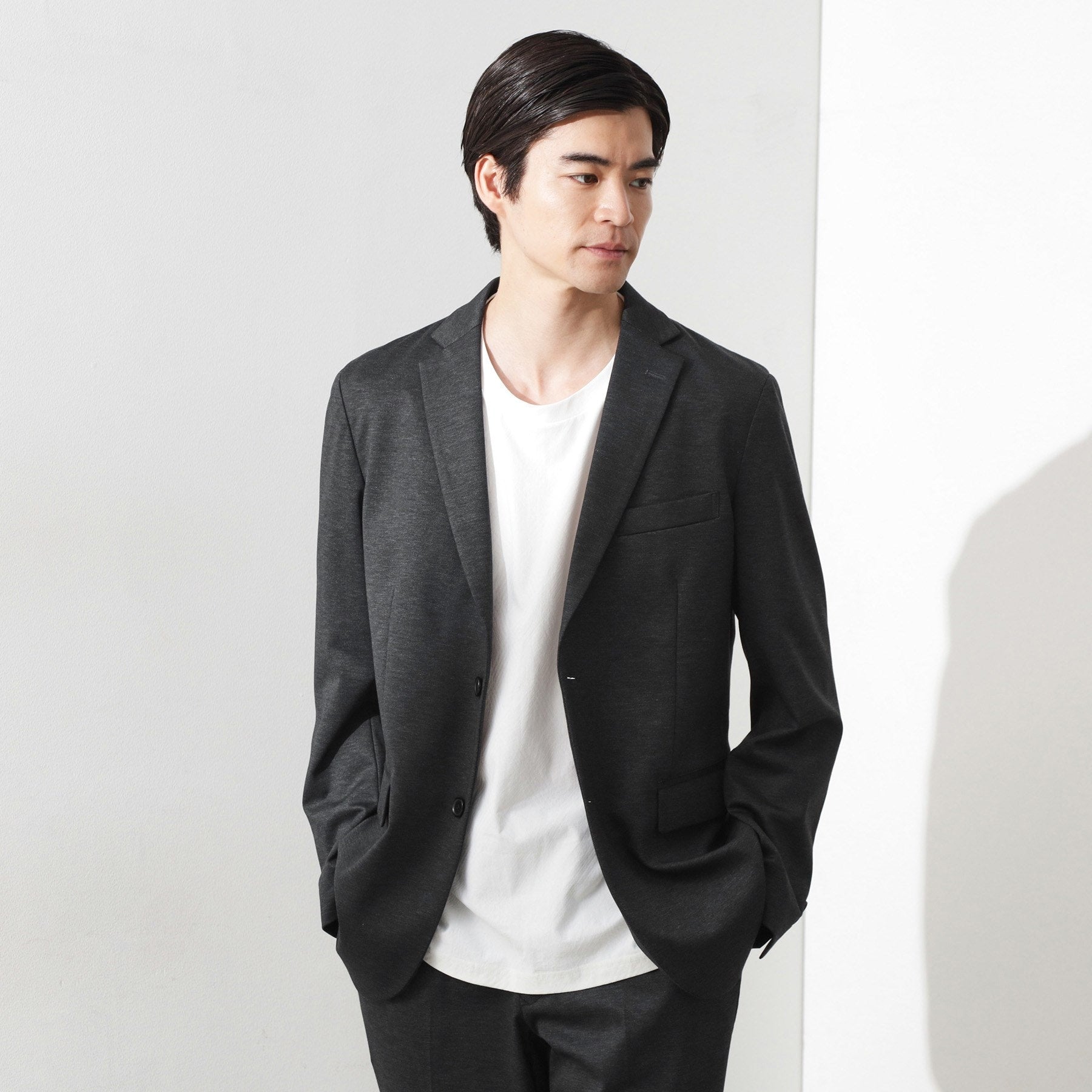 ザ ショップ ティーケー(メンズ) THE SHOP TK(Men) ライトTRジャージジャケット【セットアップ可】 （ネイビー(094)） ネイビー(094)