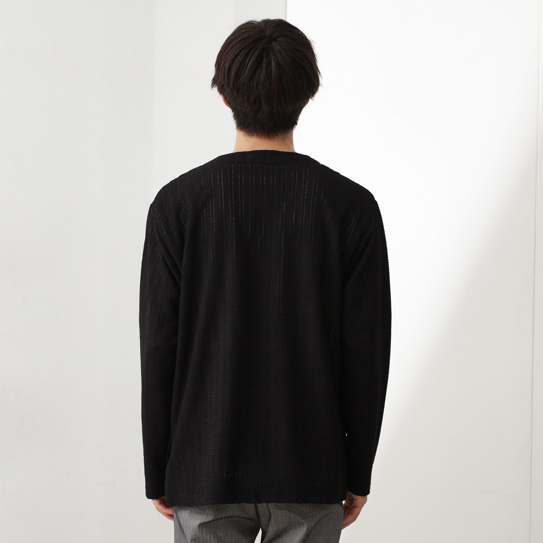 ザ ショップ ティーケー(メンズ) THE SHOP TK(Men) ジャカードアンサンブルカーディガン【半袖Tシャツ＋カーディガン セットアイテム】 （ライトグレー(011)） ライトグレー(011)