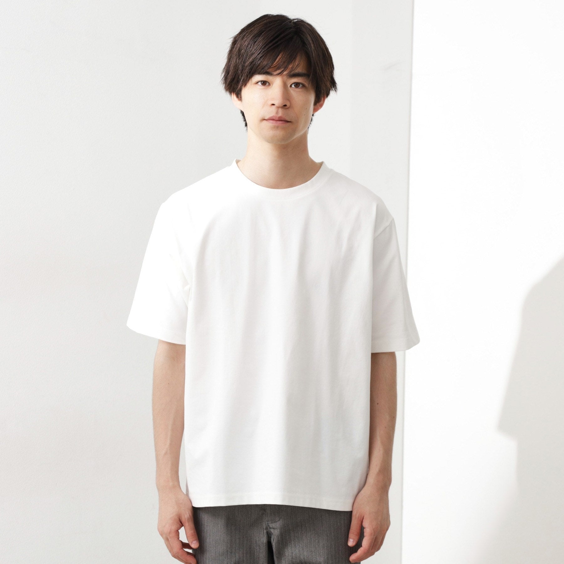 ザ ショップ ティーケー(メンズ) THE SHOP TK(Men) ジャカードアンサンブルカーディガン【半袖Tシャツ＋カーディガン セットアイテム】 （ライトグレー(011)） ライトグレー(011)
