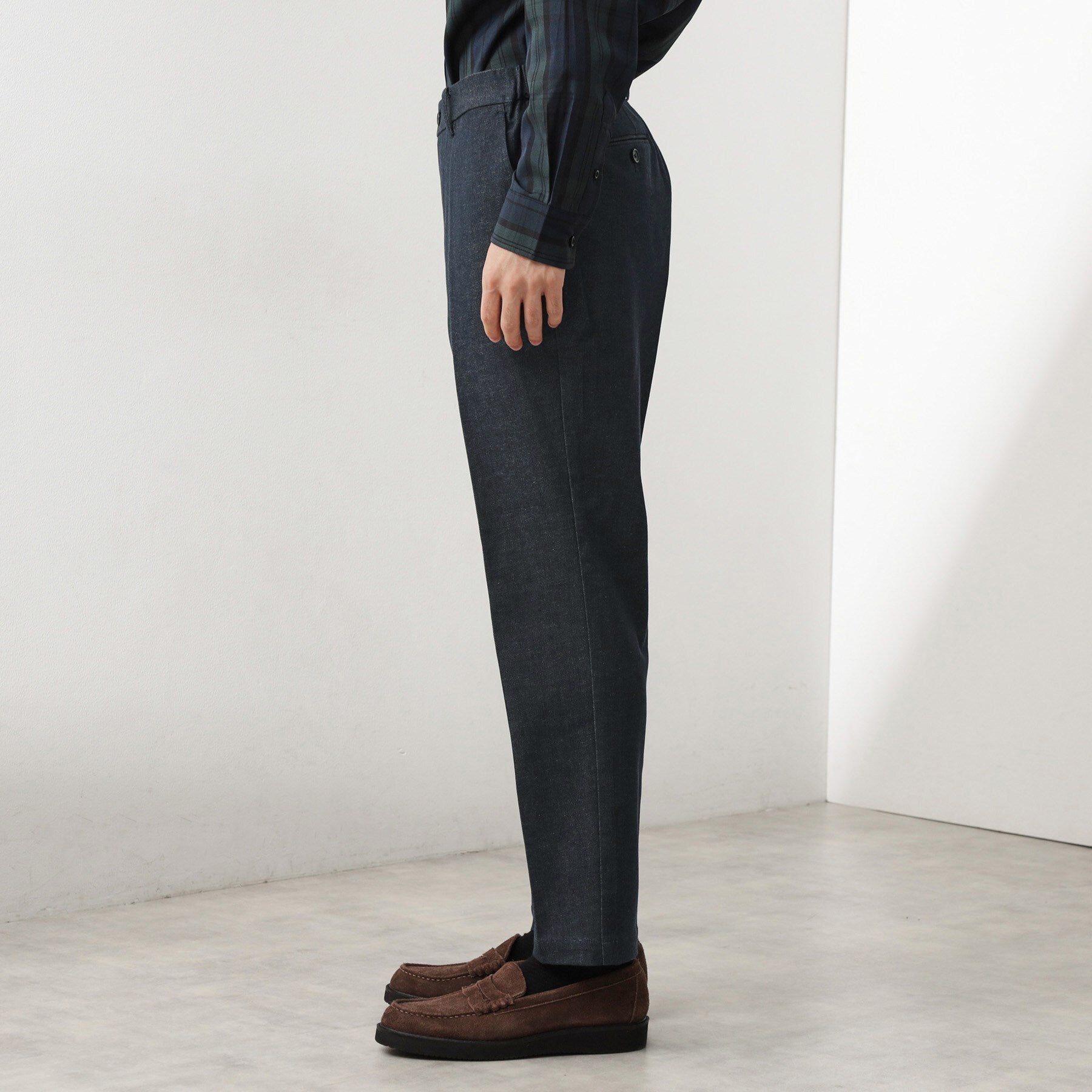 ザ ショップ ティーケー(メンズ) THE SHOP TK(Men) エバーデニムスラックス【セットアップ可】 （ネイビー(094)） ネイビー(094)