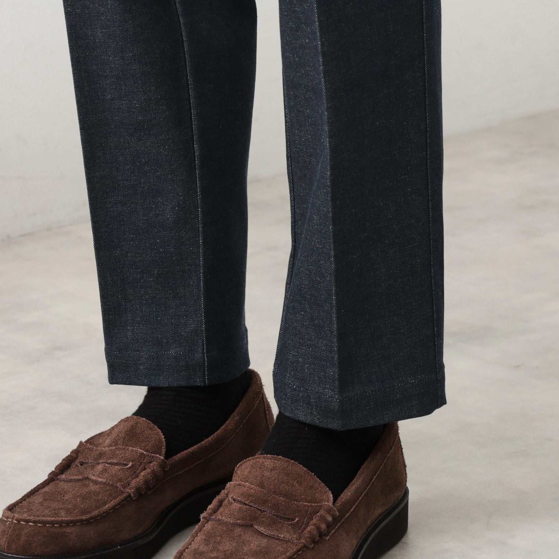 ザ ショップ ティーケー(メンズ) THE SHOP TK(Men) エバーデニムスラックス【セットアップ可】 （ネイビー(094)） ネイビー(094)