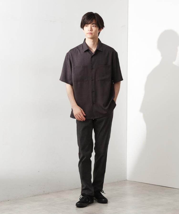 ザ ショップ ティーケー(メンズ) THE SHOP TK(Men) ドライポリシャツSS （チャコールグレー(014)） チャコールグレー(014)