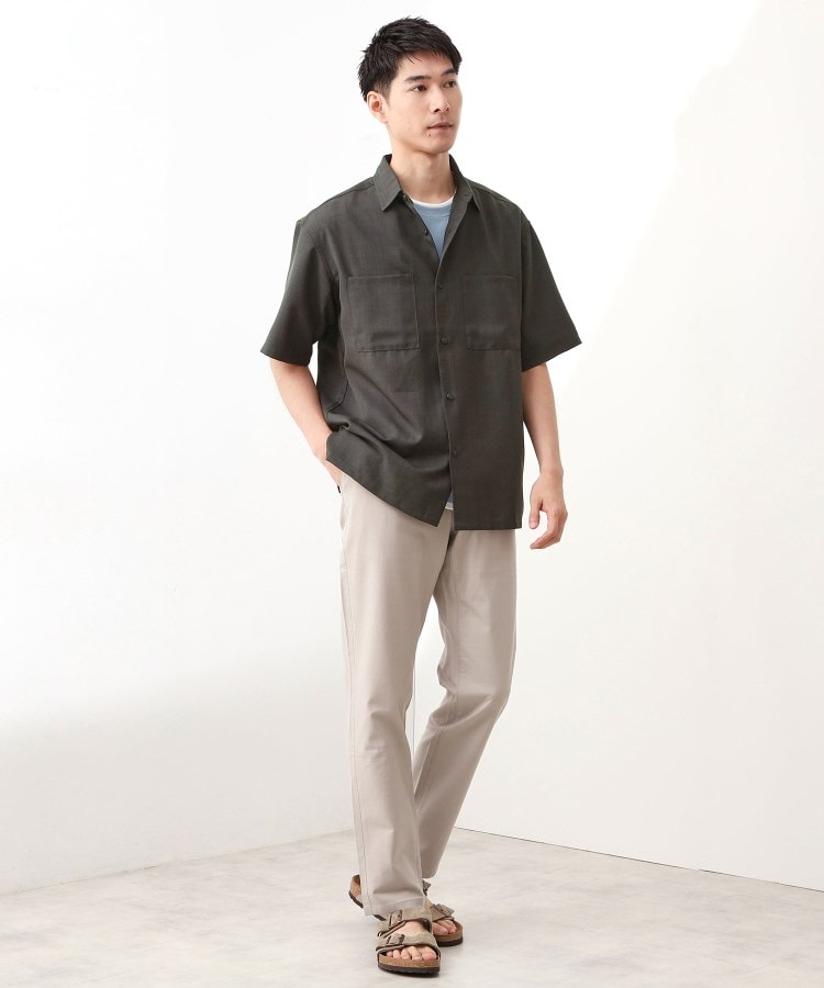 ザ ショップ ティーケー(メンズ) THE SHOP TK(Men) ドライポリシャツSS （チャコールグレー(014)） チャコールグレー(014)