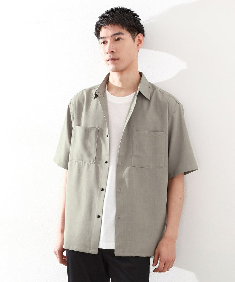 ザ ショップ ティーケー(メンズ) THE SHOP TK(Men) ドライポリシャツSS （チャコールグレー(014)） チャコールグレー(014)