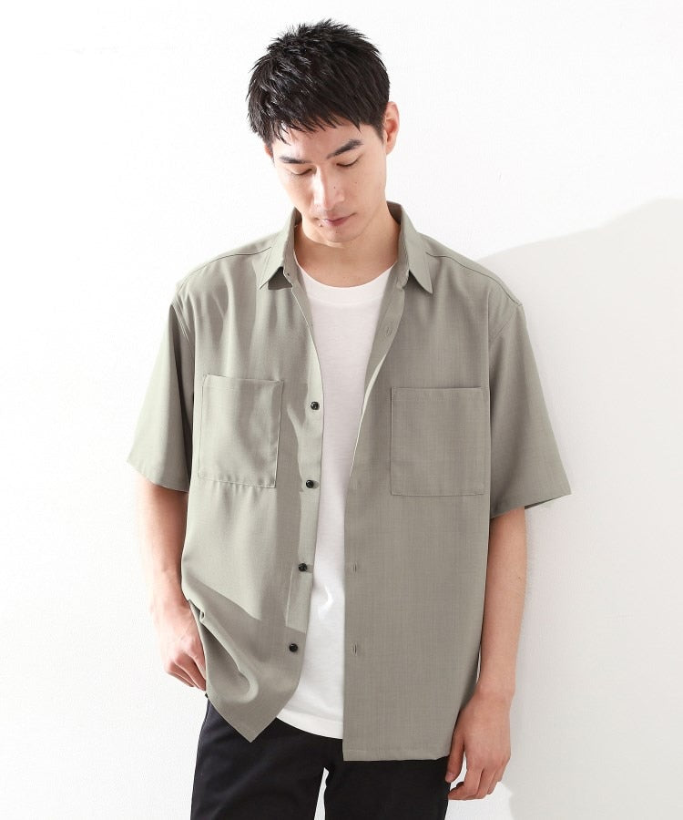 ザ ショップ ティーケー(メンズ) THE SHOP TK(Men) ドライポリシャツSS （チャコールグレー(014)） チャコールグレー(014)