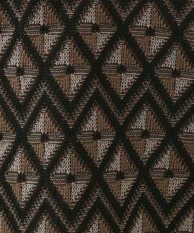 ザ ショップ ティーケー(メンズ) THE SHOP TK(Men) ジオメニットポロシャツ （ブラック(419)） ブラック(419)