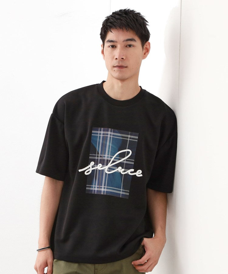 ザ ショップ ティーケー(メンズ) THE SHOP TK(Men) コード刺繍フォトTEE （ブラック(119)） ブラック(119)