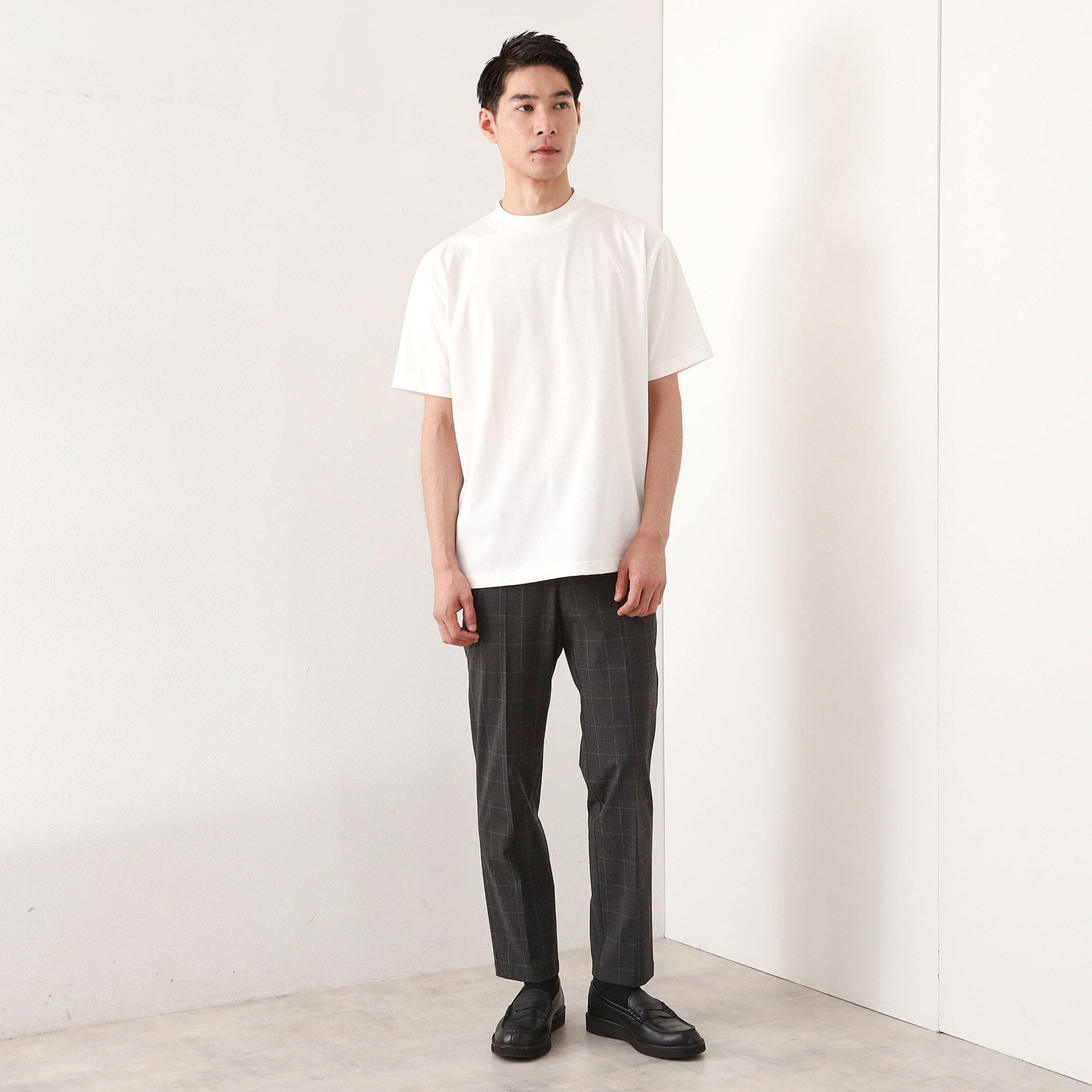 ザ ショップ ティーケー(メンズ) THE SHOP TK(Men) モックネックプレーティング天竺 （ライトグレー(011)） ライトグレー(011)