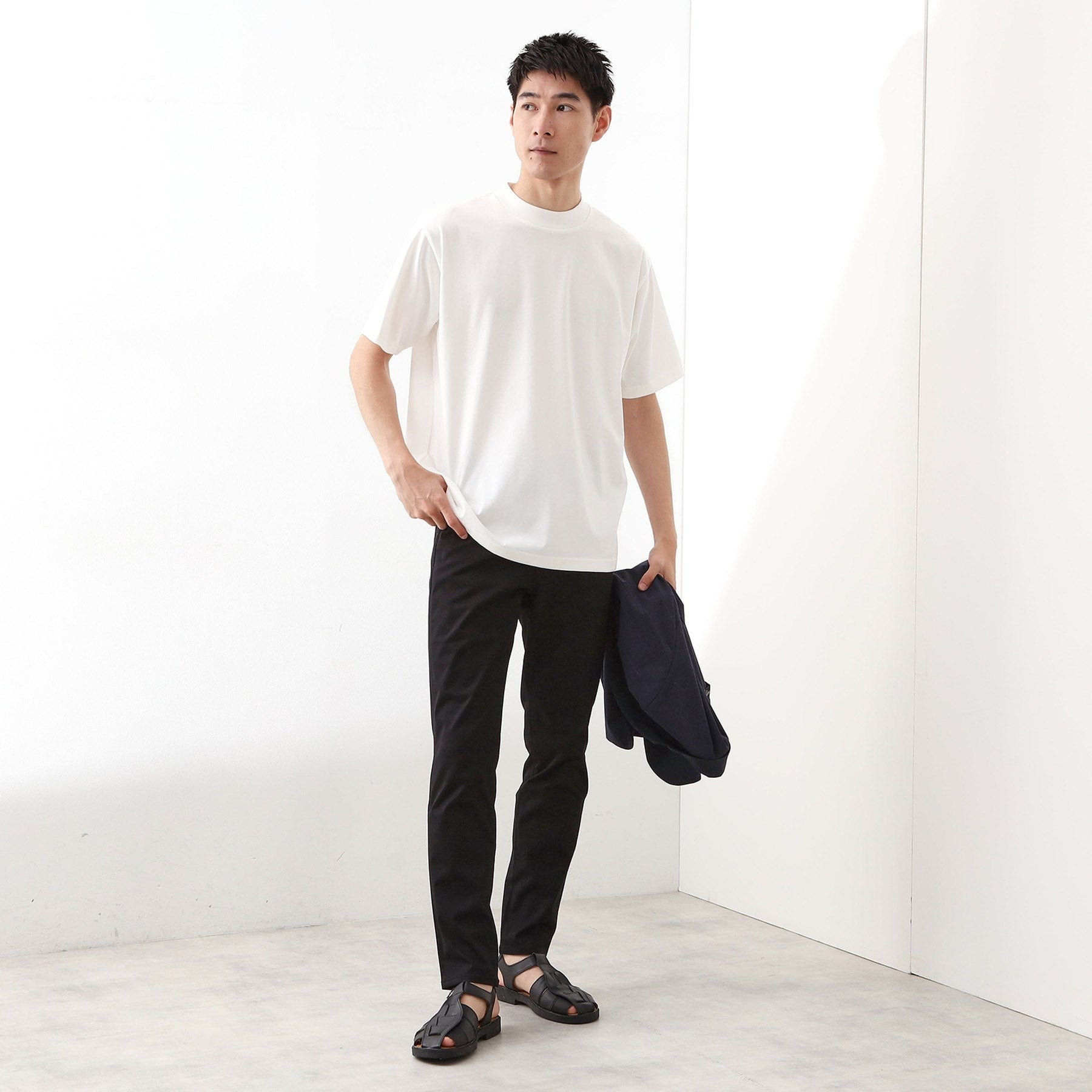 ザ ショップ ティーケー(メンズ) THE SHOP TK(Men) モックネックプレーティング天竺 （ライトグレー(011)） ライトグレー(011)