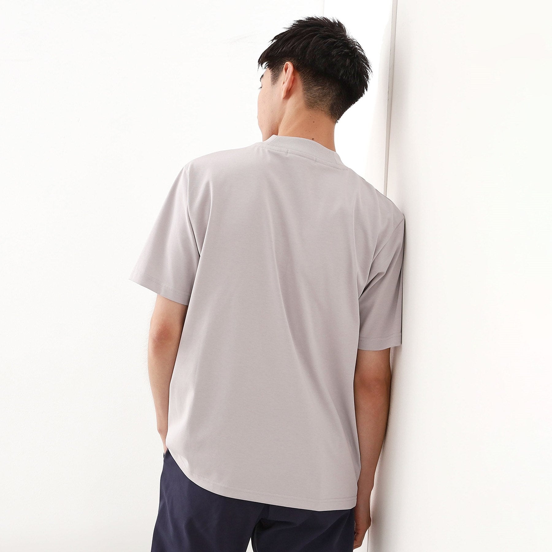 ザ ショップ ティーケー(メンズ) THE SHOP TK(Men) モックネックプレーティング天竺 （ライトグレー(011)） ライトグレー(011)
