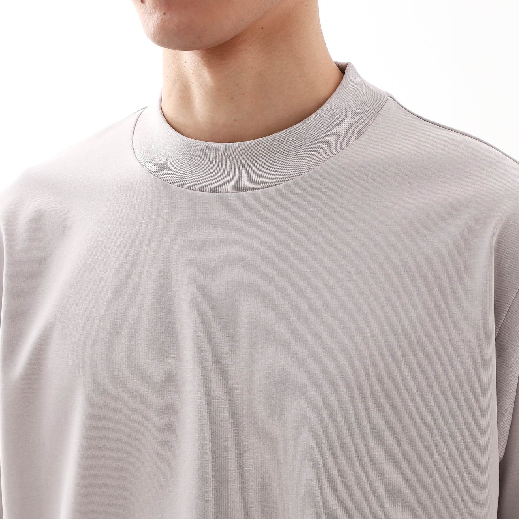 ザ ショップ ティーケー(メンズ) THE SHOP TK(Men) モックネックプレーティング天竺 （ライトグレー(011)） ライトグレー(011)