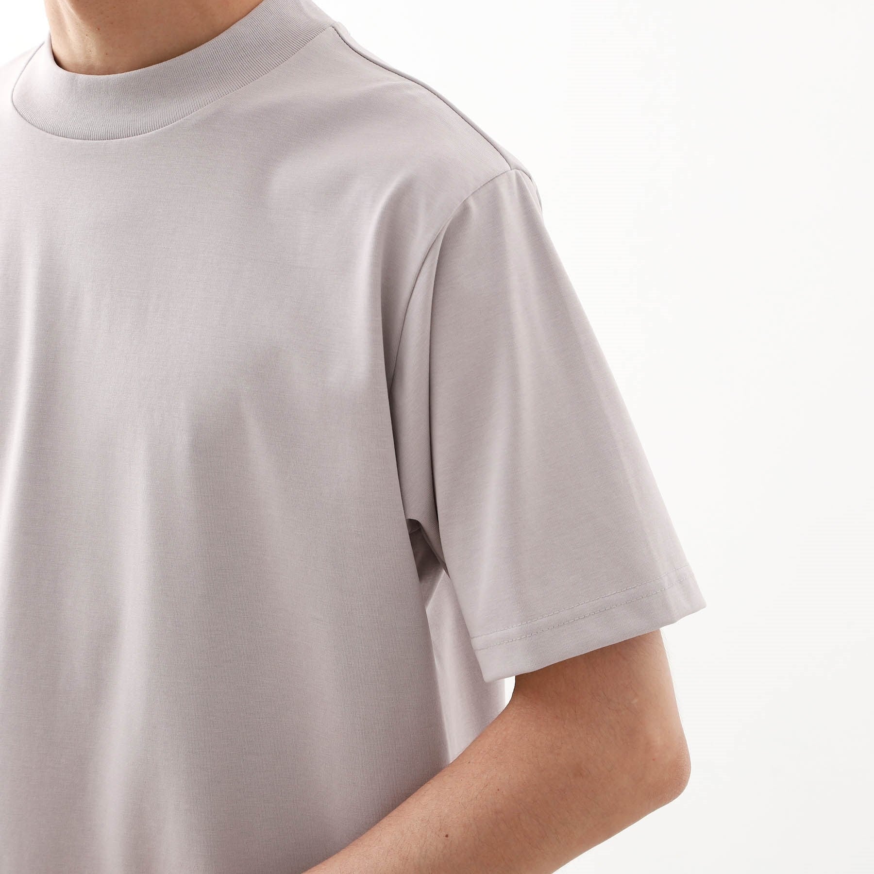 ザ ショップ ティーケー(メンズ) THE SHOP TK(Men) モックネックプレーティング天竺 （ライトグレー(011)） ライトグレー(011)