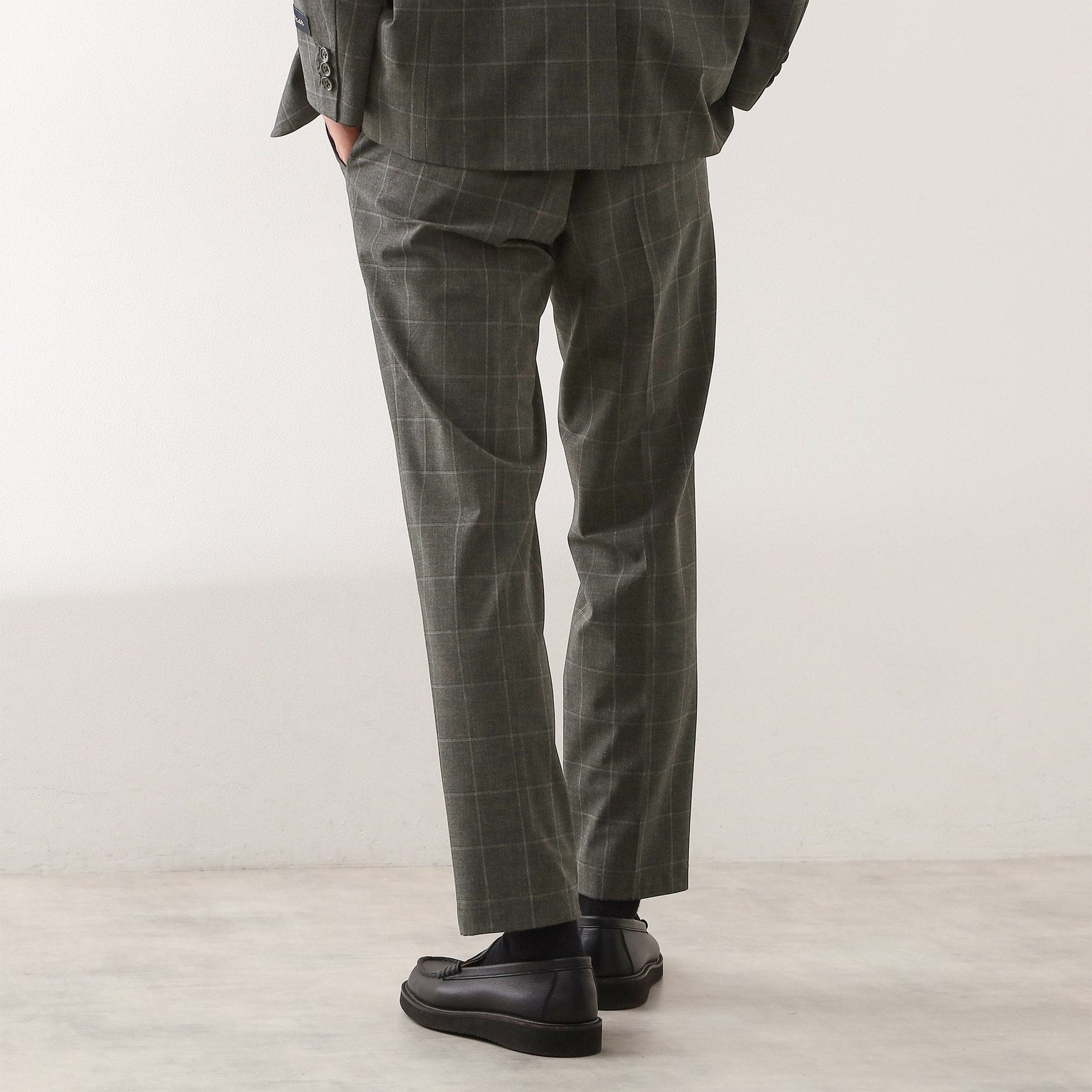 ザ ショップ ティーケー(メンズ) THE SHOP TK(Men) CARREMAN／キャリーマンTRスラックス【セットアップ可】 （チャコールグレー(213)） チャコールグレー(213)
