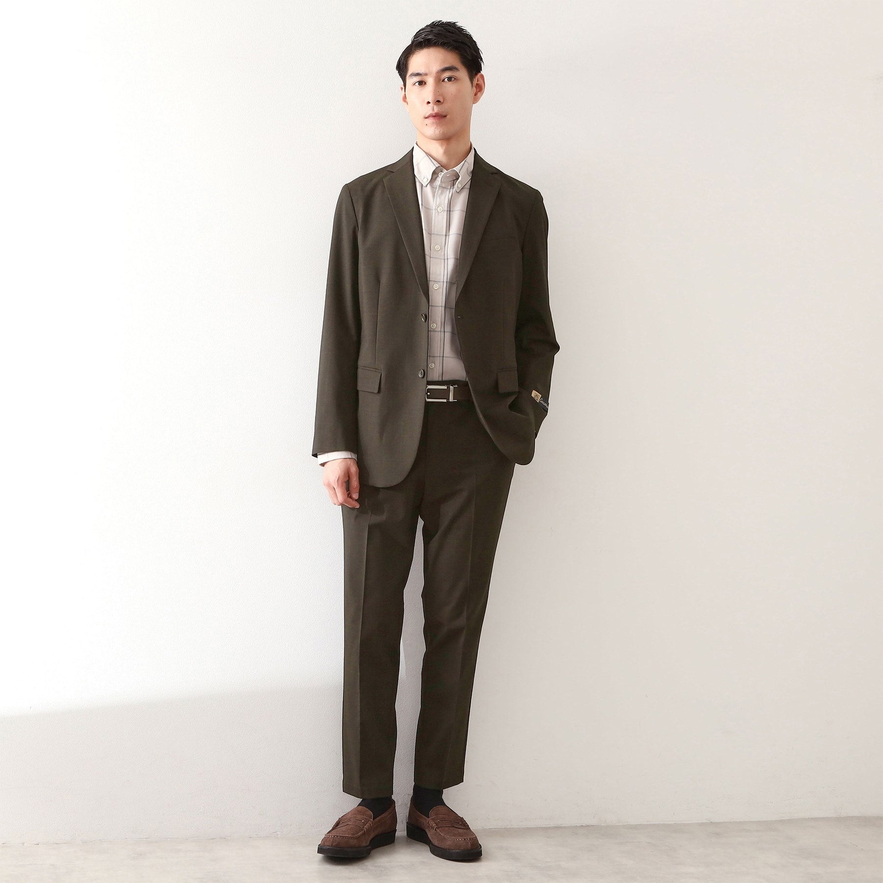 ザ ショップ ティーケー(メンズ) THE SHOP TK(Men) CARREMAN／キャリーマンTRスラックス【セットアップ可】 （チャコールグレー(213)） チャコールグレー(213)