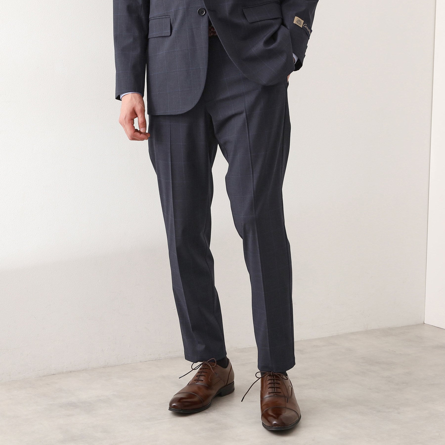 ザ ショップ ティーケー(メンズ) THE SHOP TK(Men) CARREMAN／キャリーマンTRスラックス【セットアップ可】 （ネイビー(294)） ネイビー(294)