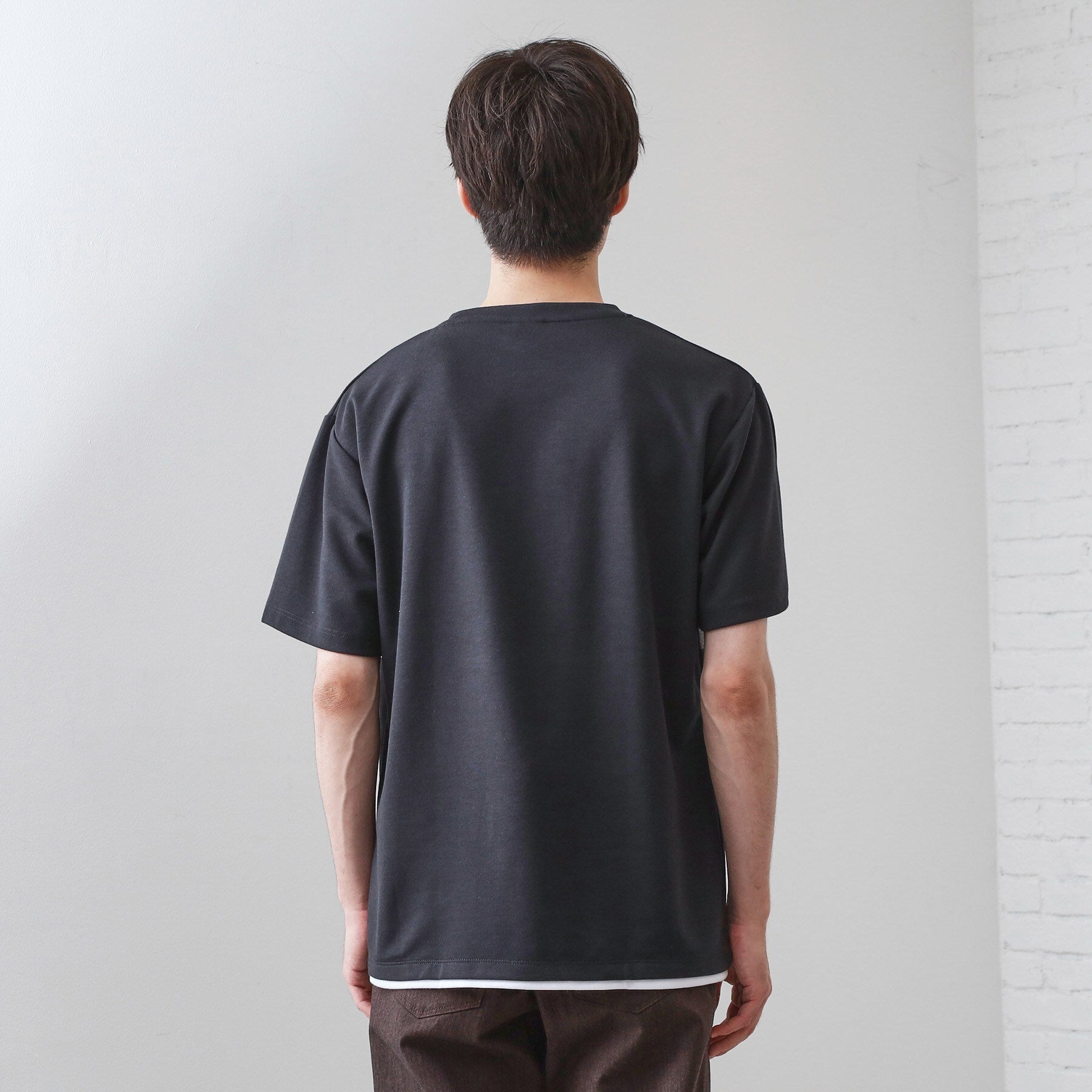 ザ ショップ ティーケー(メンズ) THE SHOP TK(Men) パネル切替半袖Tシャツ （オフホワイト(003)） オフホワイト(003)