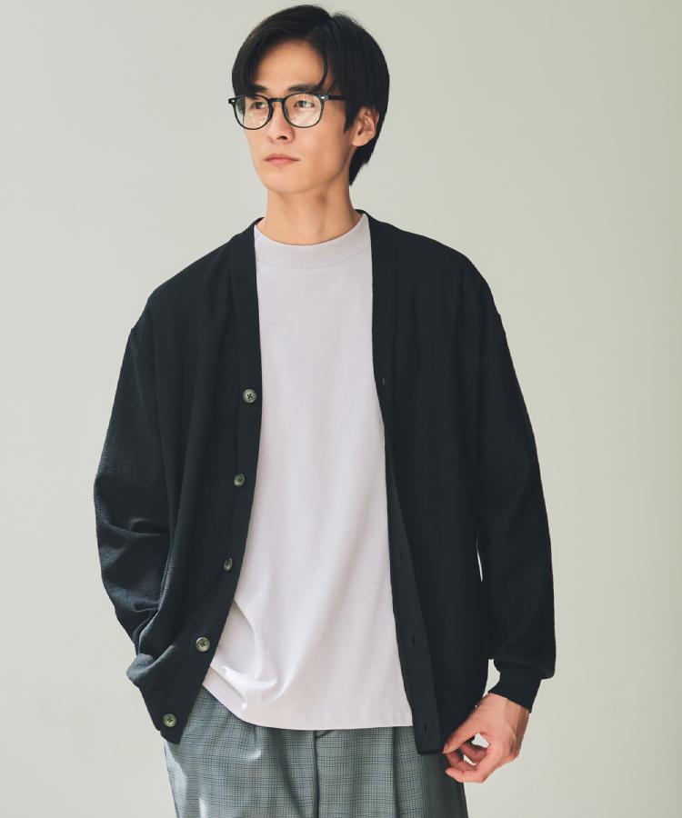 ザ ショップ ティーケー(メンズ) THE SHOP TK(Men) ガーターニットカーディガン （ボルドー(664)） ボルドー(664)