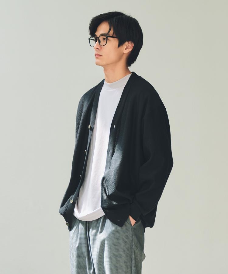 ザ ショップ ティーケー(メンズ) THE SHOP TK(Men) ガーターニットカーディガン （ボルドー(664)） ボルドー(664)