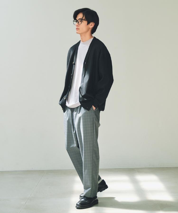 ザ ショップ ティーケー(メンズ) THE SHOP TK(Men) ガーターニットカーディガン （ボルドー(664)） ボルドー(664)