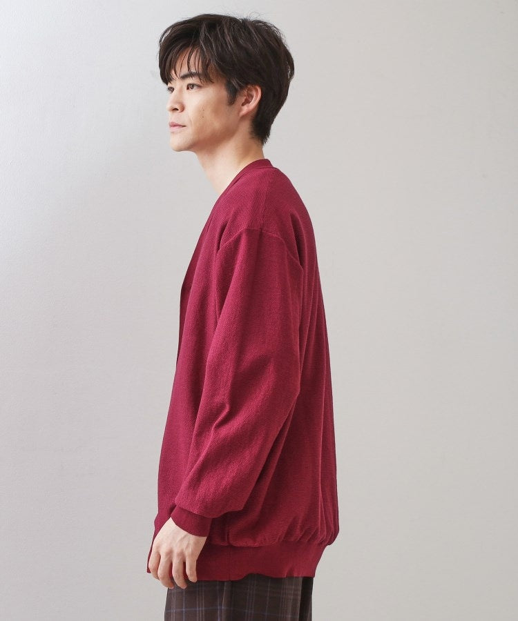 ザ ショップ ティーケー(メンズ) THE SHOP TK(Men) ガーターニットカーディガン （ボルドー(664)） ボルドー(664)