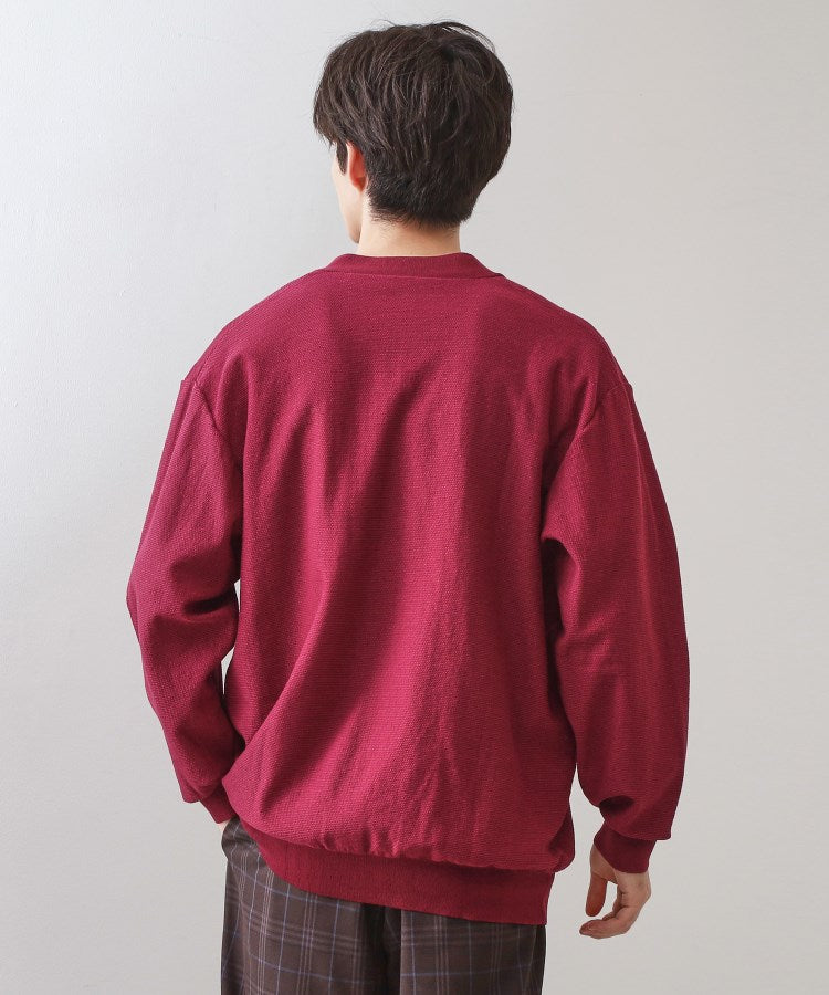 ザ ショップ ティーケー(メンズ) THE SHOP TK(Men) ガーターニットカーディガン （ボルドー(664)） ボルドー(664)