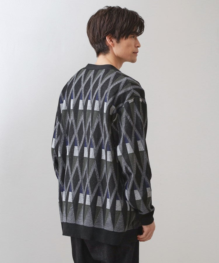ザ ショップ ティーケー(メンズ) THE SHOP TK(Men) ガーターニットカーディガン （ボルドー(664)） ボルドー(664)