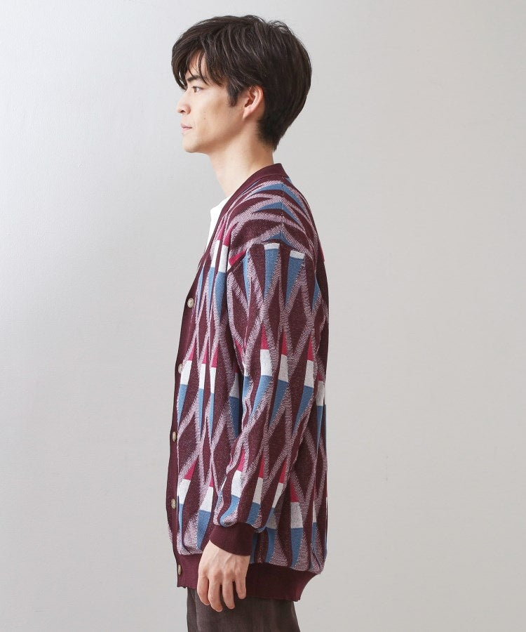ザ ショップ ティーケー(メンズ) THE SHOP TK(Men) ガーターニットカーディガン （ボルドー(664)） ボルドー(664)