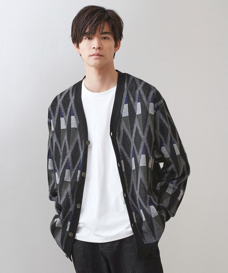 ザ ショップ ティーケー(メンズ) THE SHOP TK(Men) ガーターニットカーディガン （ボルドー(664)） ボルドー(664)
