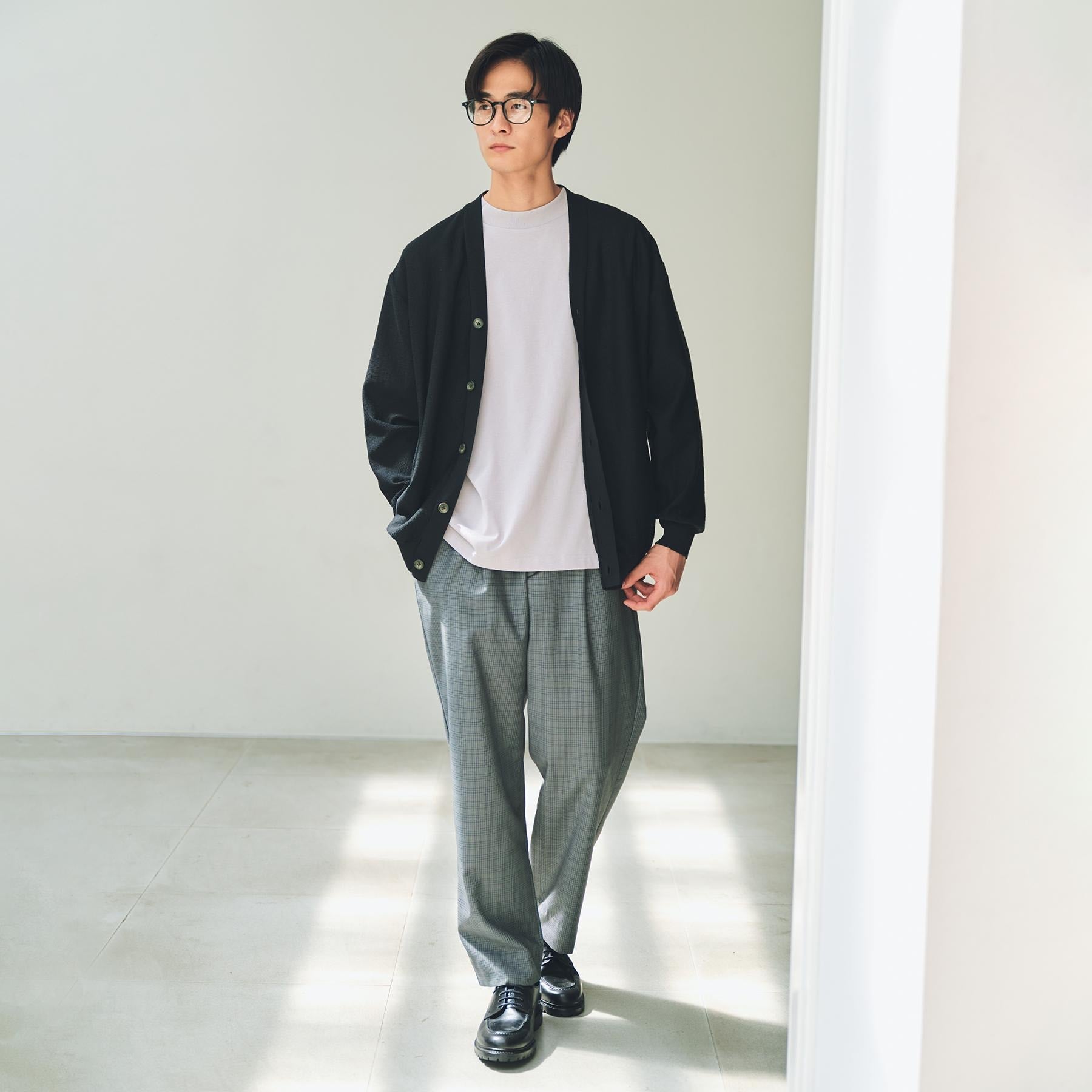 ザ ショップ ティーケー(メンズ) THE SHOP TK(Men) ガーターニットカーディガン （ブラック(619)） ブラック(619)