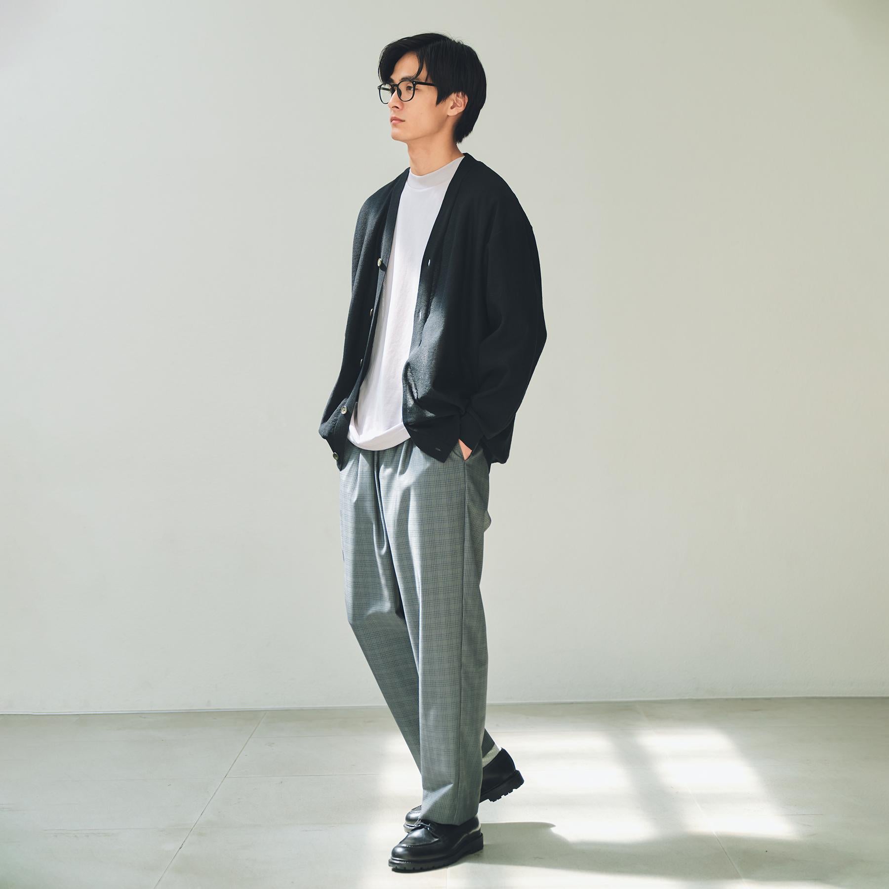 ザ ショップ ティーケー(メンズ) THE SHOP TK(Men) ガーターニットカーディガン （ブラック(619)） ブラック(619)