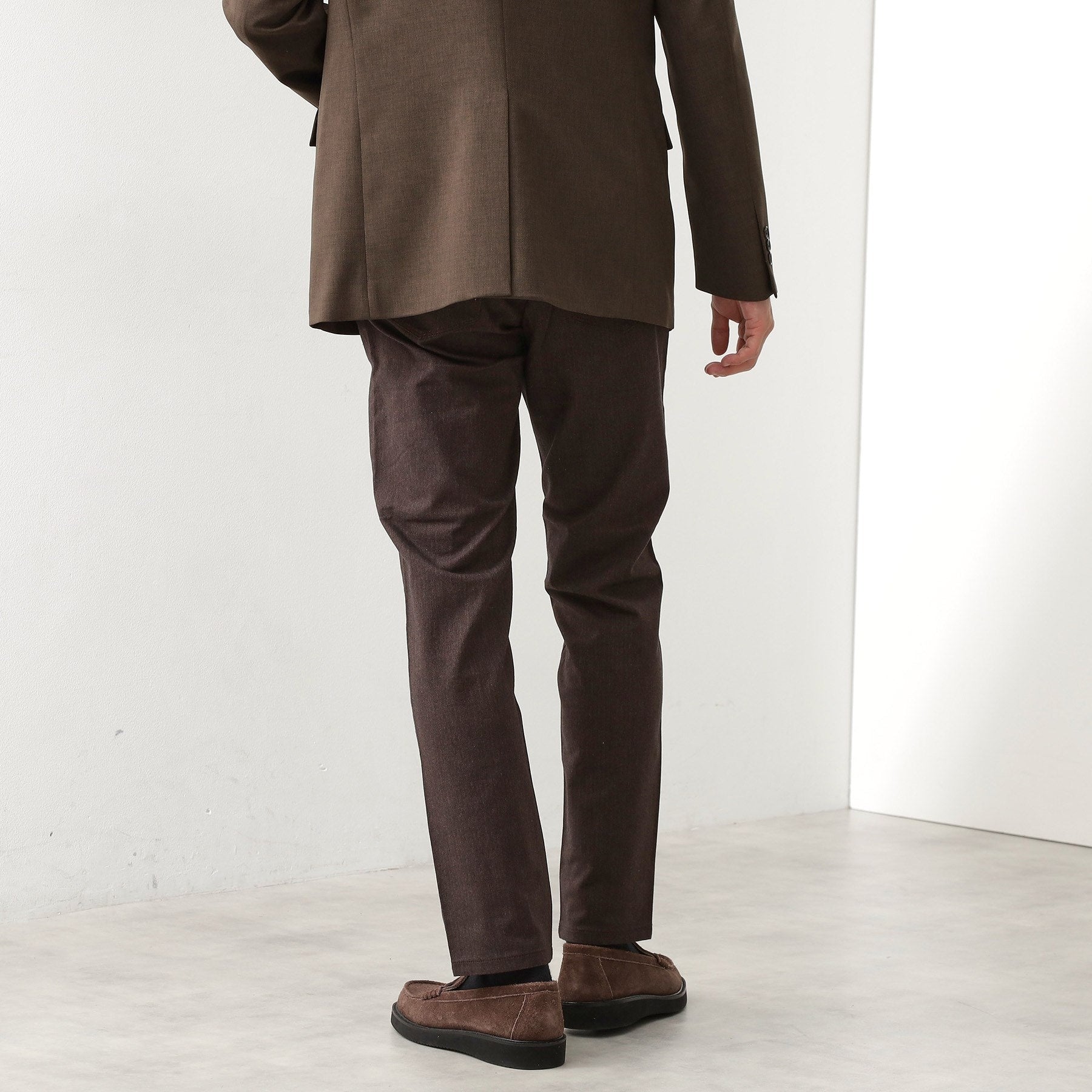 ザ ショップ ティーケー(メンズ) THE SHOP TK(Men) 【オールシーズン穿ける！】7DAYSストレッチへリンボンパンツ ON⇔OFF兼用 （チャコールグレー(814)） チャコールグレー(814)