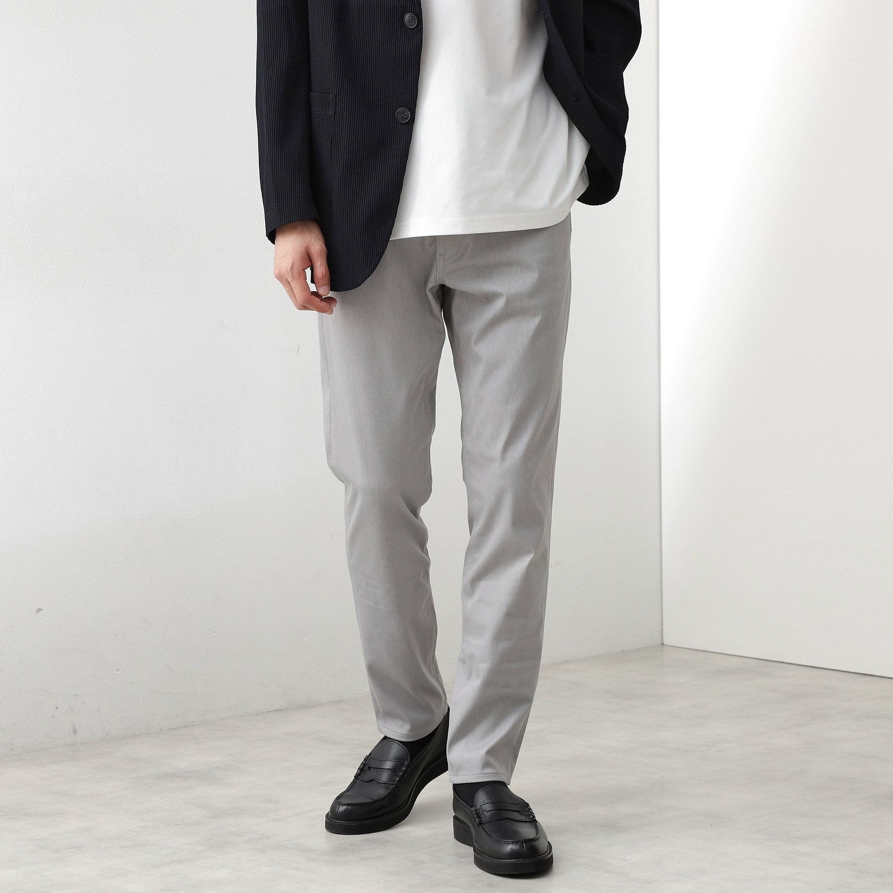 ザ ショップ ティーケー(メンズ) THE SHOP TK(Men) 【オールシーズン穿ける！】360°ストレッチ プレミアムスキニーパンツ 全5サイズ×6色展開 （スミクロ(818)） スミクロ(818)