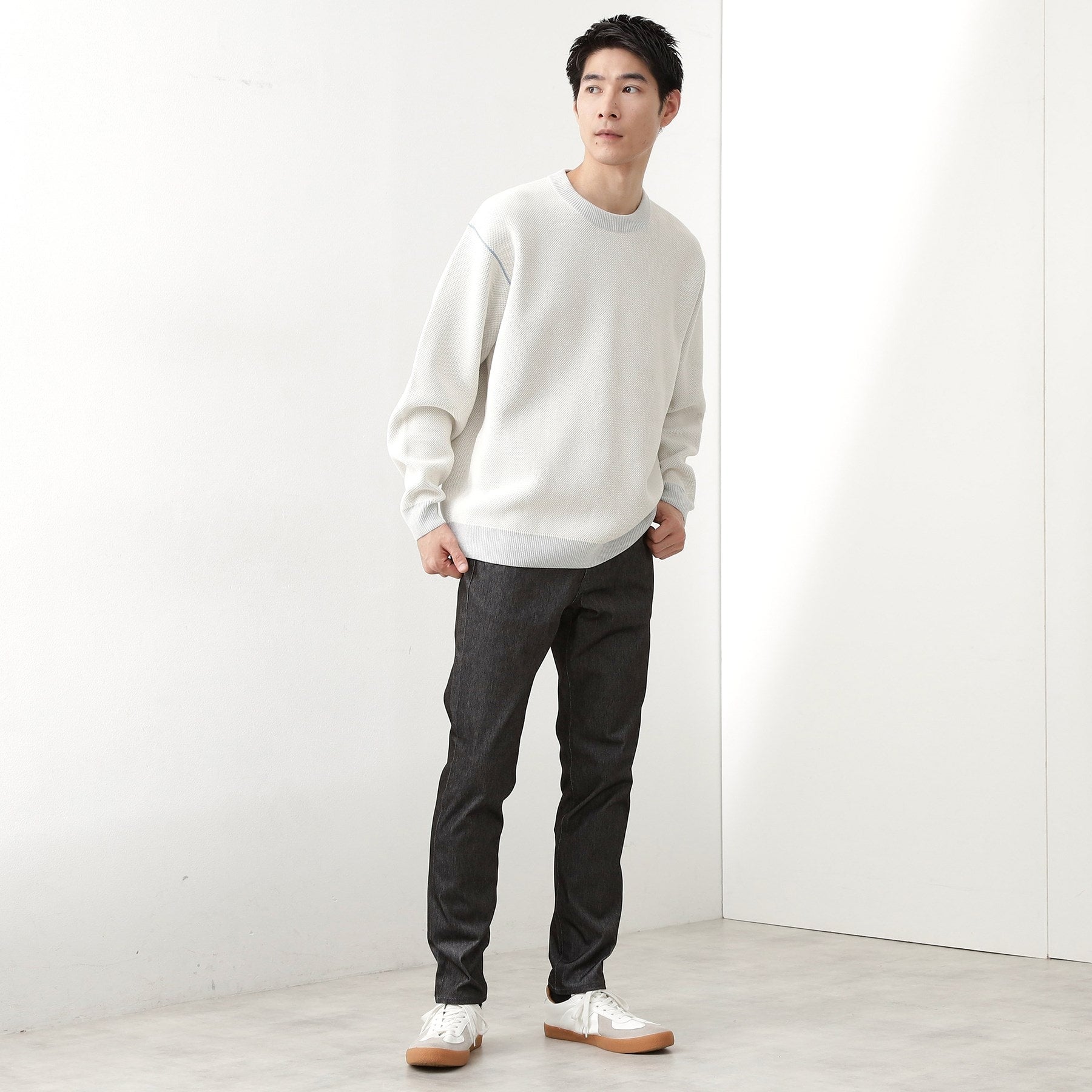 ザ ショップ ティーケー(メンズ) THE SHOP TK(Men) 【オールシーズン穿ける！】360°ストレッチ プレミアムスキニーパンツ 全5サイズ×6色展開 （スミクロ(818)） スミクロ(818)
